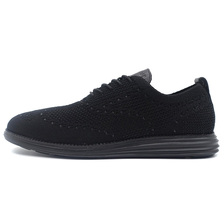 COLE HAAN ORIGINAL GRAND STITCHLITE KNIT WINGTIP OXFORD BLACK/BLACK C28443画像