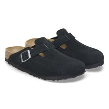 BIRKENSTOCK BOSTON (REGULAR ) SUEDE LEATHER BLACK 1027142画像