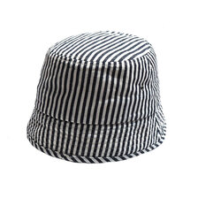 POST OVERALLS #3905-03 POST Bucket 3 : express stripe indigo画像