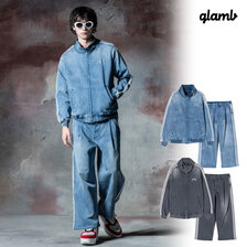 glamb Knit Denim Jersey Set Up GB0324-ST03画像