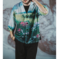 NO ID. 総柄シアーニットCD 854006-779T画像