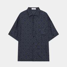 marka SILK OPEN COLLAR SHIRT - HABUTAE SILK - M24A-13SH02B画像