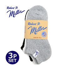 Miller 3P Ankle length socks 25-27cm 310C画像