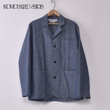 INDIVIDUALIZED SHIRTS LOUNGER JACKET RIGID CHAMBRAY BLUE画像