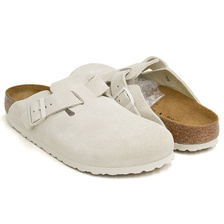 BIRKENSTOCK BOSTON ANTIQUE WHITE / SUEDE LEATHER REGULAR 1024731画像