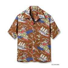 SUN SURF RAYON HAWAIIAN SHIRT &ldquo;SOUTH SEA TRADER&rdquo; SS39223画像