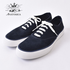 ANATOMICA WAKOUWA SUEDE OX LOW UNLINED NAVY画像