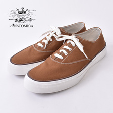 ANATOMICA WAKOUWA CANVAS OX LOW WHITE SOLE BROWN画像
