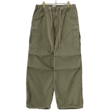 GOLD COTTON WEATHER CLOTH OVER CARGO PANTS 24A-GL42429画像