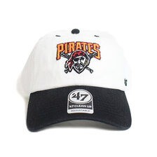 '47 Brand Pirates Double Header Diamond '47 CLEAN UP White x Black WCDDM20HTS画像