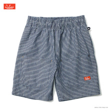 COOKMAN Chef Pants Short Front pocket Hickory Navy 231-41959画像