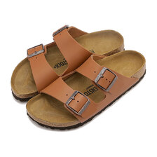 BIRKENSTOCK ARIZONA GINGER-BROWN /NATURAL-LEATHER 1019075画像