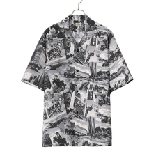 GOLD RAYON ALOHA SHIRT "PANIOLO" 24A-GL39199画像
