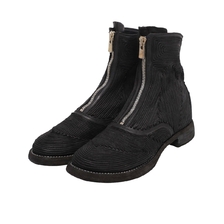 GUIDI FRONT ZIP ARMY BOOT BLACK 210WZ-RC-STANDARD画像