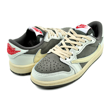 NIKE JORDAN 1 LOW OG SP (PS) TRAVIS SCOTT REVERSE MOCHA sail/university red-ridgerock DO5442-162画像