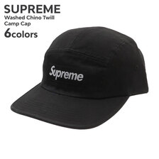 Supreme 24SS Washed Chino Twill Camp Cap画像