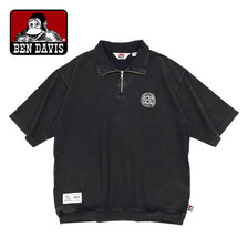 BEN DAVIS Circle Logo VNTG 1/4 Zip Top S/S Crew C-24580046画像