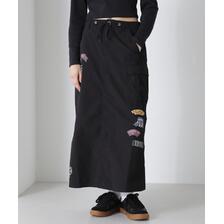 AVIREX WAPPEN PRINT LONG SKIRT 7834216603画像