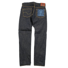 ONI DENIM Relax Tapered 14oz Indigo x Beige ONI Denim - 青鬼 - ONI-622-14画像