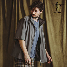 NO ID. スタンドカラーハーフスリーブZIP-SH 855006-796S画像