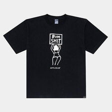 APPLEBUM "BUM SHIT" T-shirt 6.2oz BLACK HS2411102画像