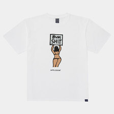 APPLEBUM "BUM SHIT" T-shirt 6.2oz WHITE HS2411102画像