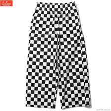 COOKMAN Wide Chef Pants Checker Black 231-34882画像