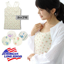 J.E.MORGAN 花柄 ワッフル キャミソール JD764-29S画像