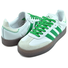 adidas SAMBAE W FTWWHT/GREEN/OWHITE IE9105画像