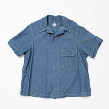 THE CORONA UTILITY CS011S UTILITY FIELD SHIRT Blue Chambray CS011S-24-01画像