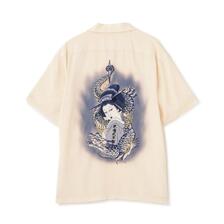 Schott RAYON SHIRT"LADY WITH THE DRAGON&rdquo; 7824123017画像