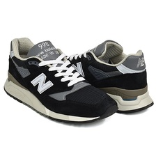 new balance U998BL BLACK / SILVER MADE IN U.S.A.画像