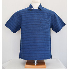 COLIMBO HUNTING GOODS Barkeley Shirt (Indigo Border) ZZ-0304画像