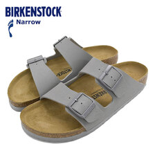 BIRKENSTOCK ARIZONA BIRKO-FLOR Saffiano Stone Coin Narrow 1026454画像