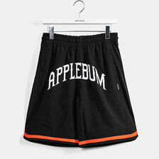 APPLEBUM LOGO BASKETBALL SHORTS BLACK 2410815画像