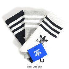 adidas Originals MID CUT CREW SOCKS 3P EEF54画像