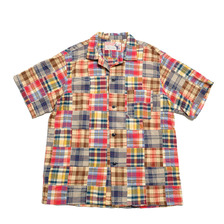 SUGAR CANE INDIA MADRAS CHECK PATCHWORKS/S OPEN SHIRT SC39300画像