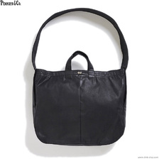 Peanuts&Co &times; ADDICT CLOTHES JAPAN WAXED COTTON NEWS PAPER BAG (BLACK)画像