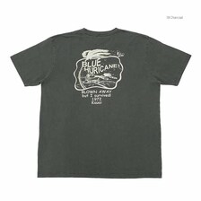 BARNS Pigment Dye Summer S/S Print T-shirt BLUE HURICANE BR-24308画像