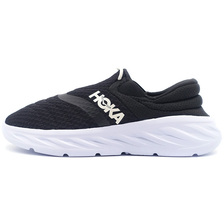 HOKA ORA RECOVERY SHOE 2 BLACK/WHITE 1119398-BWHT画像