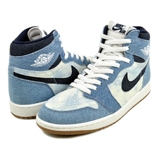 NIKE AIR JORDAN 1 RETRO HIGH OG DENIM summit white/obsidian FQ2947-100画像