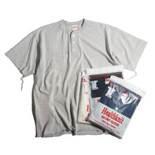 Healthknit Wide Henleyneck short sleeve T-shirt 952S画像