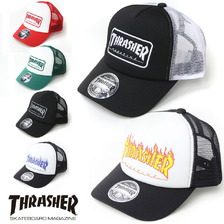 THRASHER FLAME LOGO PRINT メッシュキャップ 24TH-C14画像