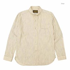 ORGUEIL Shawl Collar Shirt - Stripe - OR-5007E画像