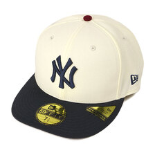 NEW ERA Pre-Curved 59FIFTY ニューヨーク・ヤンキース クローム/ネイビー 14109865画像