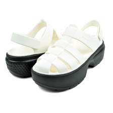 crocs STOMP FISHERMAN SANDAL CHARK 209938-0WV画像