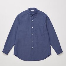 ULTERIOR WASHED C/N CHAMBRAY POPLIN SHIRT ULSH51-HC178-A画像