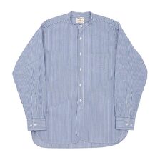 Workers Band Collar Shirt, Poplin画像