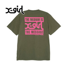 X-girl 2 BOX MILLS LOGO S/S TEE 105243011013画像