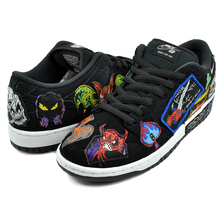 NIKE SB DUNK LOW PRO QS NECK FACE black/white-multi-color DQ4488-001画像